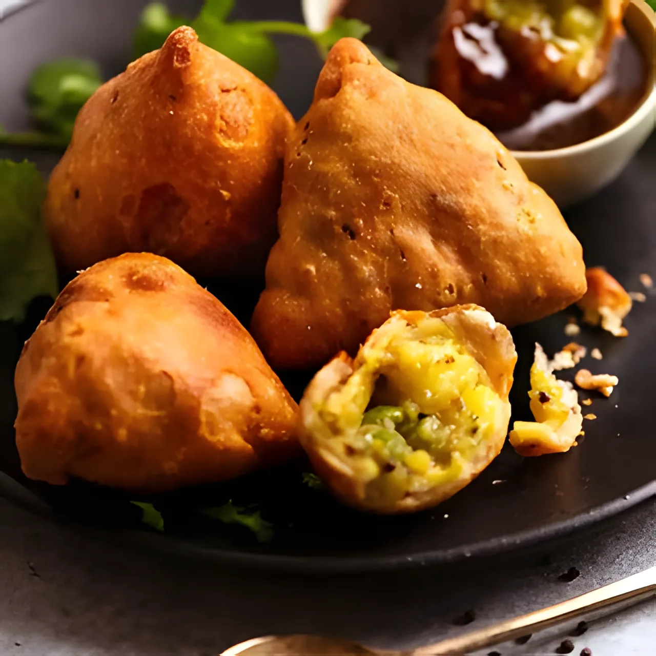 Indian Samosa with Jalapeño Mayo