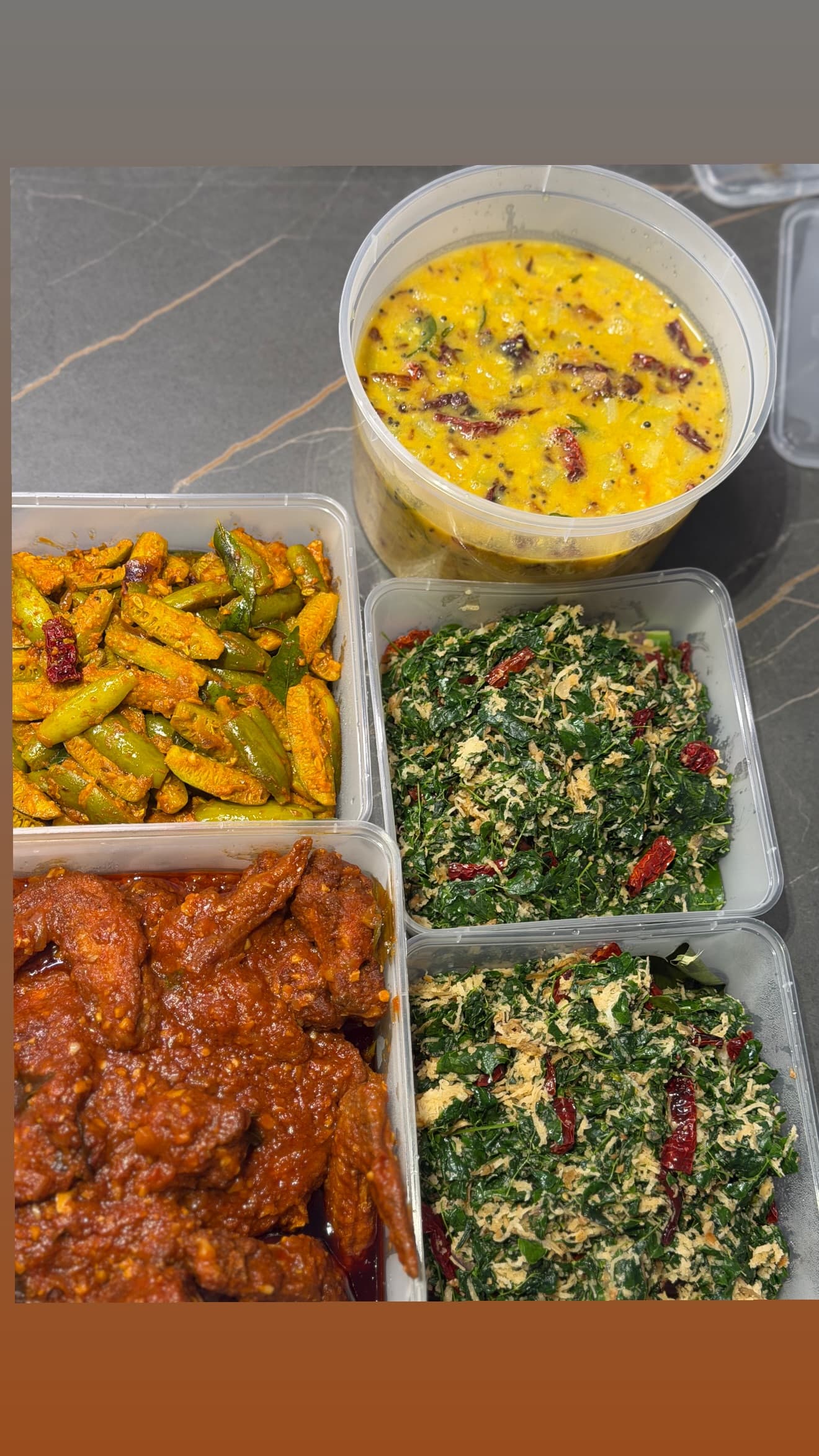 Shared by a guest — dinner plate from a home delivery.