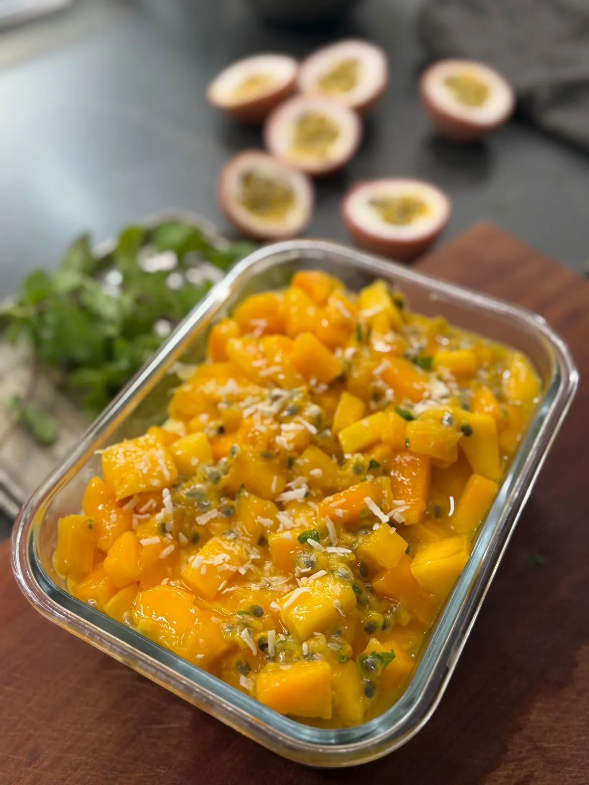 Mango Passionfruit Custard
